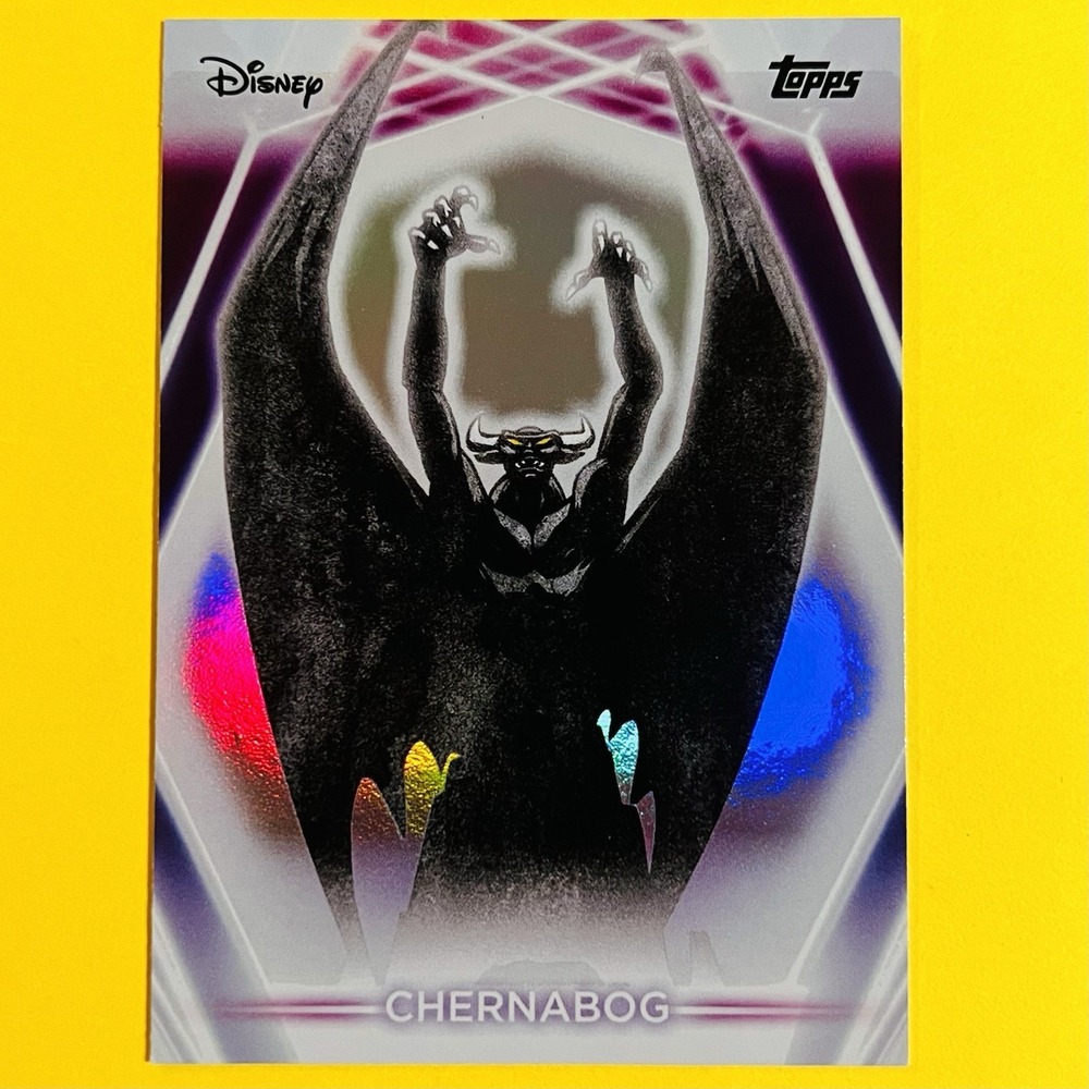 2026 Topps Disney Neon Chernabog Refractor #153 Fantasia Disney
